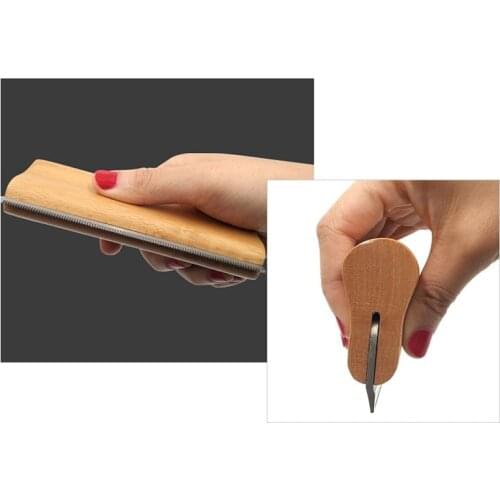 Wood Groom Brush Deshedding Grooming Tool Professional Pet Wooden Groomer Ergonomic Design No Hurt for Dogs Cats and Horses