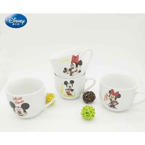 Disney Mickey and Minnie Mouse Mug Coffee Mug with Spoon Cute Coffee Mugs and Cups Ceramic Coffee Cup Set Ceramic Handgrip Cups