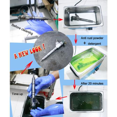 Common Rail Diesel Injector Engine Parts Cleaning Machine E1024013, Auto Fuel Inyector Ultrasonic Injector Cleaner 220V, 6L