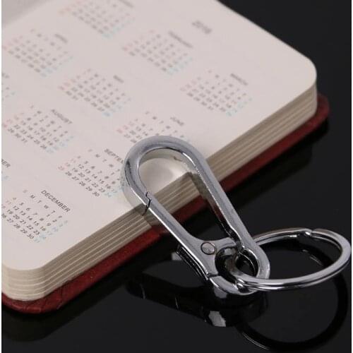 Carabiner Stainless Steel Gourd Buckle Carabiner Keychain Waist Belt Clip Anti-lost Buckle Hanging Keyriing