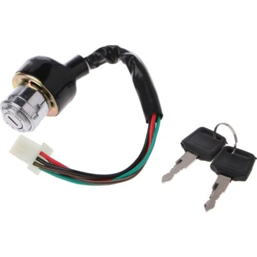 3pcs Ignition Key Switch For Chinese Quad ATV Redcat 50 90 110 50cc 90cc 110cc 4 Wheeler On/Lock/Off Three Position Key Switch