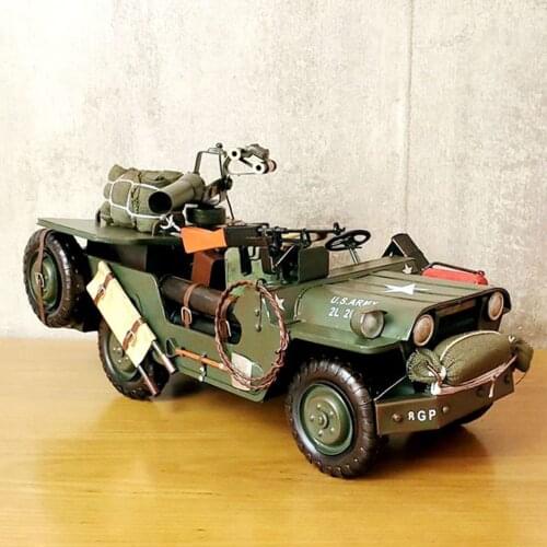 Model Military suVS Model Military Vintage Ironwork Tin Retro Crafts Handmade Handicraft Decorations Modelcar Gifts