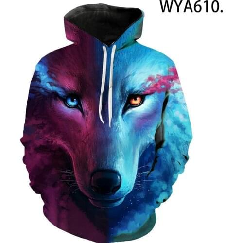 Wolf Fashion Hoodies 3D Printed Men Women Children Sweatshirts Boy Girl Kids Streetwear Pullover Long Sleeve Cool Casual Tops