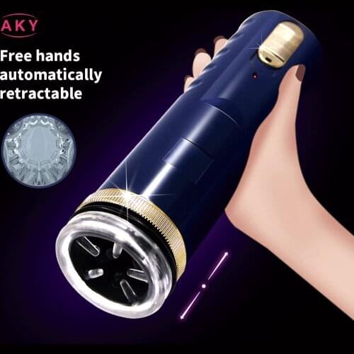 Voice Interaction Masturbation Cup Adult Male Masturbator Automatic Telescopic Rotation Strong Sucker Thrusting Sex Toys for Men