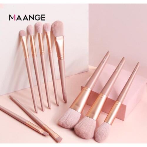 MAANGE 6/7/9/10/12Pcs Makeup Brush Set Beauty Tool EyeShadow Blending Eyeliner Eyelash Foundation Blush Blending Makeup Tool