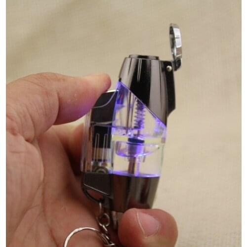 Olive with Blue Light Straight Into Creative Pendant Lighter Smoking Accessories Gadgets for Men Briquets Et Accessoires Fumeurs