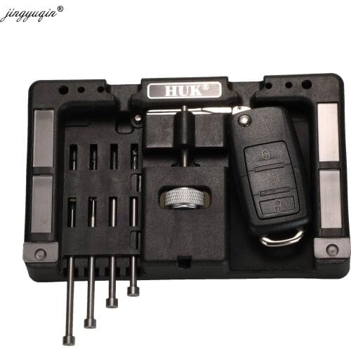 Original HUK Car Key Fixing Tool Vice Of Flip key Pin Remover Split Disassembly Pin Tool for Locksmith Tool With Four Pins