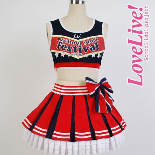 LoveLive! Honoka Kousaka/ayase Eli/Tojo Nozomi Cheerleaders Uniform Vest Skirt Anime Custom Made