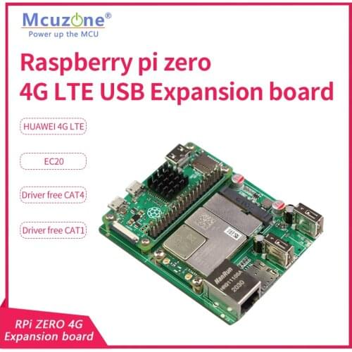 Raspberry Pi Zero 4G LTE expansion board, USB Hub Ethernet EG25 ME909 OpenWrt Remote control data collection soft router gateway