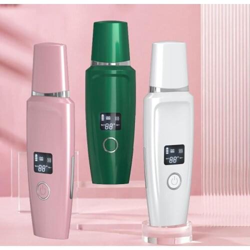 Professional Ultrasonic Skin Scrubber Face Cleaning Machine Peeling Shovel Blackhead Removal Pore Cleanser Face Lifting Spatula