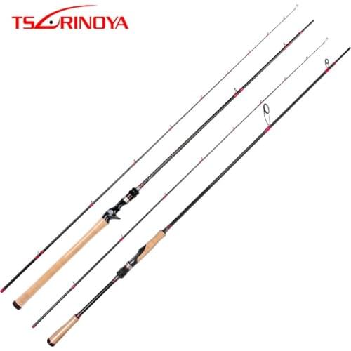 TSURINOYA DEEP ATTACK Spinning Casting Fishing Rod 2.28/2.47m M ML Power Fast Action High Carbon FUJI Parts Baitcasting Lure Rod