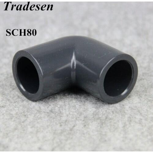 Inner Dia.1/2"(21.34mm) -(48.26mm)US Standard ANSI SCH80 90Degree Elbow SxS Connector Irrigation PVC Pipe Fitting Connectors