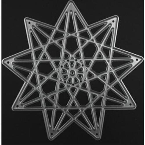 YINISE Metal Cutting Dies For Scrapbooking Stencils Polygonal Star DIY Album Cards Making Embossing Folder Die Cuts Cutter Mold