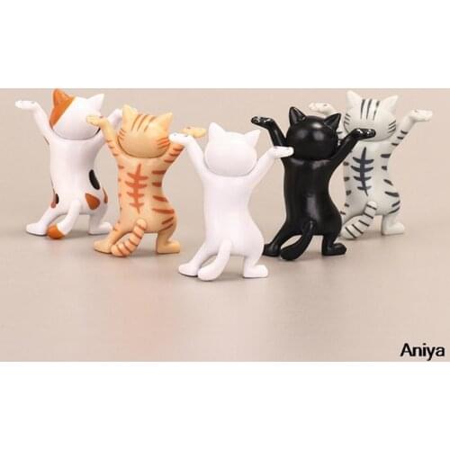 Funny Cat Pen Holder Toy Black Hold Everything Cat earphone Bracket Cute Home Decor Easter Decoration Carming Ktty Storage Set