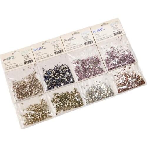 1 pack mix size nail rhinestones NAIL Crystal diamond glass diamond