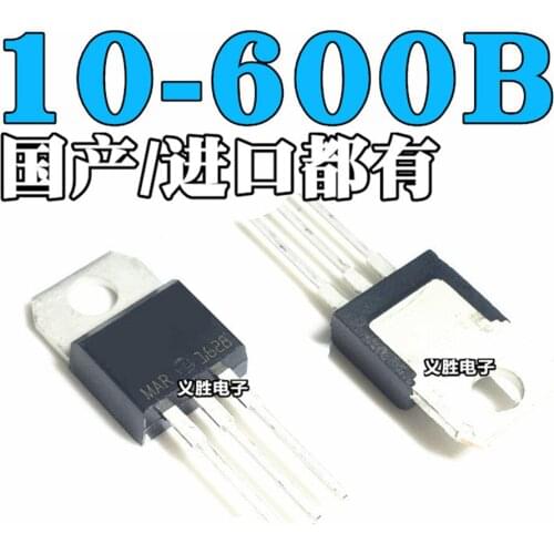 10PCS BTA10-800B Triac 10A 800V BTA10-600B 10A 600V Direct plug TO-220