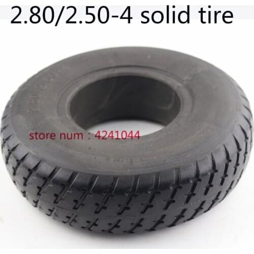 9 Inch Tire 2.80/2.50-4 Electric Scooter Trolley Trailer Solid Tyre Without Inner Tube Tyre and Wheelchair Solid Tire