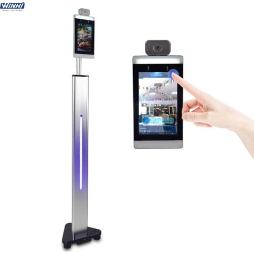 Touchless 8" Facial Thermal Device Ai Body Face Temperature Measuring Camera temperature kiosk