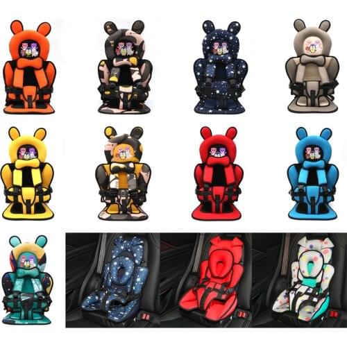 Portable Cartoon Baby Safety Seat Comfortable Car Seat Thickening Sponge Kids Seat Cushion For Infants From 6 Months To 12 Years