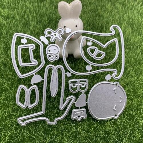 Long hair sweet girl Metal Cutting Dies Stencils for DIY Scrapbooking Photo Album Embossing Folder Paper Crafts Template