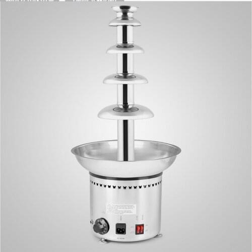 5 Tiers Stainless Steel Chocolate Fountain 27 Inch 68CM Chocolate Fondue Fountain