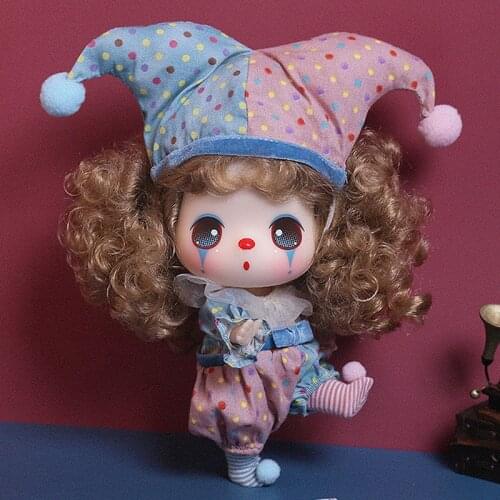 Clown Simulation Exquisite Girls Vinyl Figurine Play 18cm Replaceable Gift BJD