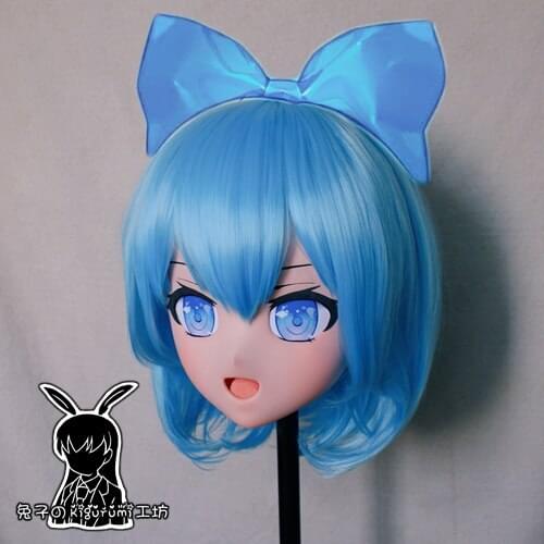 KM9111)Quality Handmade Female/Girl Resin 3/4 Head Japanese Cartoon Character Cosplay Kigurumi Mask Crossdresser