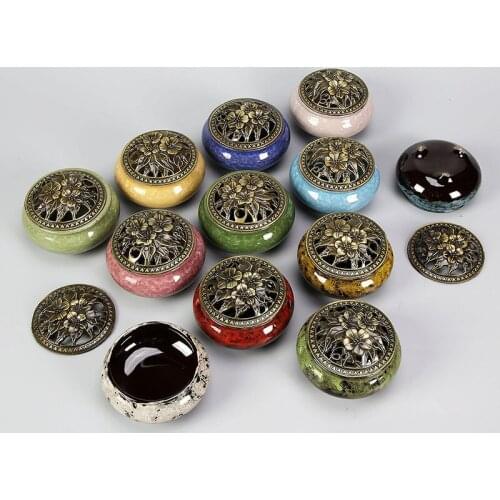 Ice cracked ceramic incense burner kiln sandalwood multifunctional bedroom, living room, kitchen clean air c