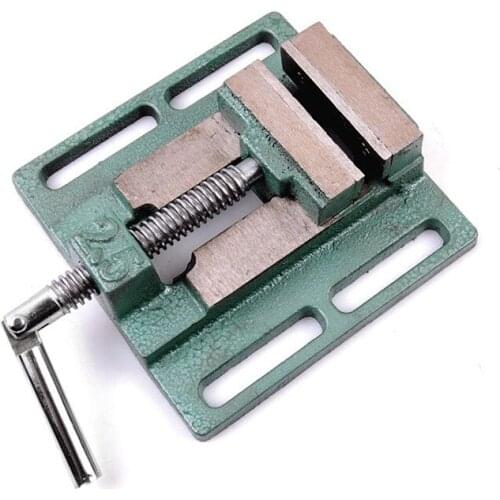 Small cast iron milling machine Vise 2.5 inch Bench vise flat-nose pliers Bench Clamp Drilling Machine Vise,F20020