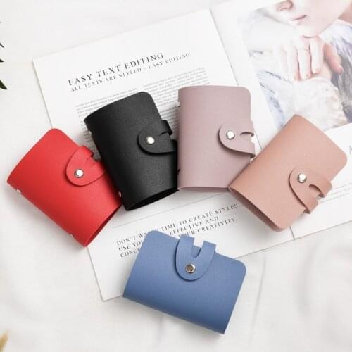 PU leather 24-bit business card holder male and female business card holder credit card passport card holder ID card holder