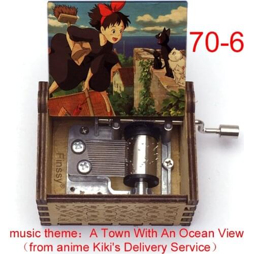 Kiki Delivery Service music theme A Town With An Ocean View kiki Print music box hand christmas party toys boys girls gift