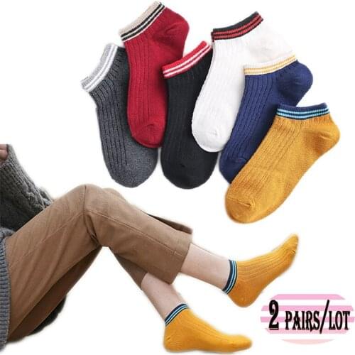 UNLIMON Women Socks Japan Casual Soft Cotton Solid Short Socks Women Low Cut Socks Sneakers Ankle Socks Kawaii Free Shipping