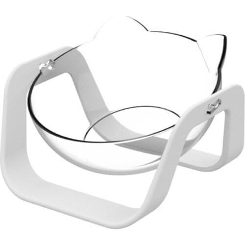 New Cat Bowl 18° Pet Food Bowl Can Be Adjusted Small Water Bowl For Cat Dogs Feeders Puppy ABS Food Bowl Pugs Pet Products