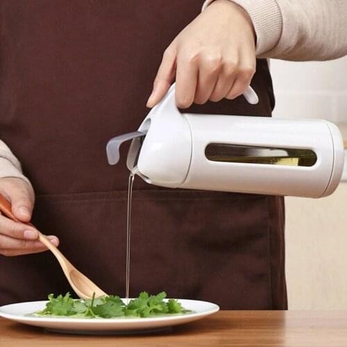 300ML-500ML Oil Dispenser Glass Olive Oil Bottle Jug Leakproof Sauce & Vinegar Bottle Cooking Oil Pourer Honey Dispenser