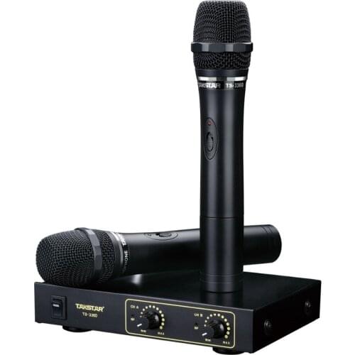 Takstar TS-3360 Wireless Microphone with 6.3mm Mixed output connect with mixer console/ karaoke