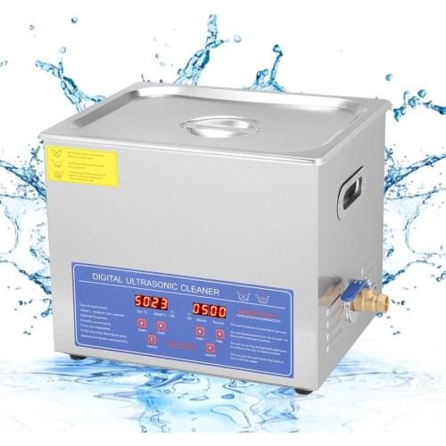 10L Digital Ultrasonic Cleaner Sonicator Bath for Gold Sliver Jewelry Glasses Jade Necklace Oxides Rust Oil Washer