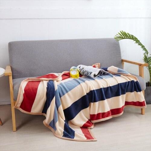 All Season Flannel Blanket with Pompom Fringe Lightweight Cozy Bed Blanket Soft Throw Blanket Fit Couch Sofa Suitable F0262