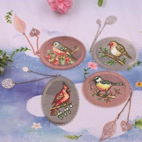 14ct cross stitch Craft Stich Cross Stitch Bookmark Metal Silver Golden Needlework Embroidery Crafts Counted Cross-Stitching