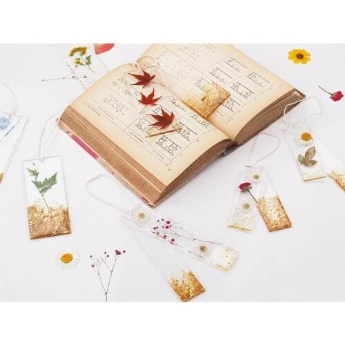 Bookmark DIY Handmade Silicone Mold Crystal Epoxy Resin Mold Book Mark Resin Mould Craft Jewelry Making Tools Mold
