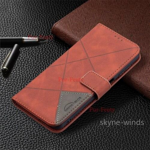 Hasp prismatic pattern leather case For Samsung Galaxy M32 flip wallet mobile phone holder cover for SM M 32 coque fundas casing