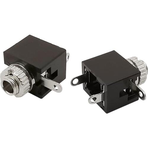 1/2/5Pcs PJ201M 2.5mm Mono Channel Audio Connector 3 Pin DIP Headphone Jack Socket PJ-201M