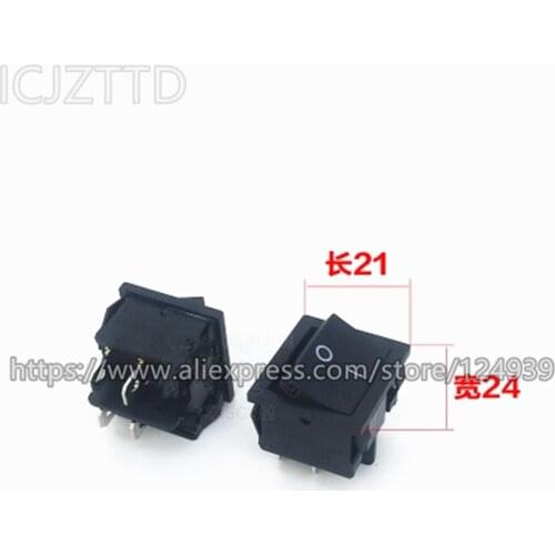 10pcs NEW on-off switch 4 Pins 2 Positions Rocker Switch 6A 250V boat rocker switch KC-09 7KC-09 DIP Copper pin 7KC-0009