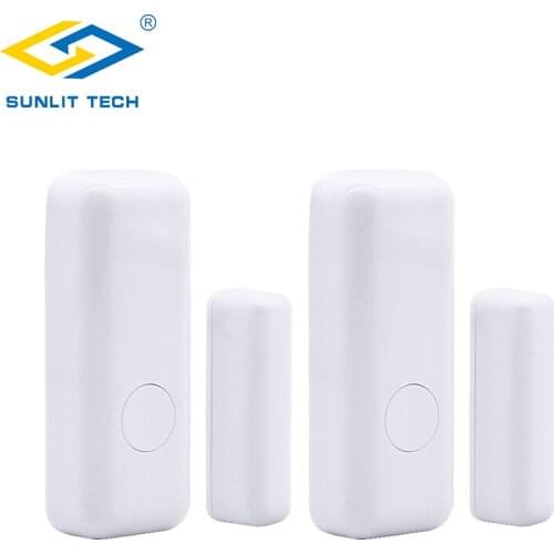 2pcs/Lot Wireless Window Door Magnet Sensor for 433MHz Home Burglar Security System WIFI Door Sensor alarma puerta detector