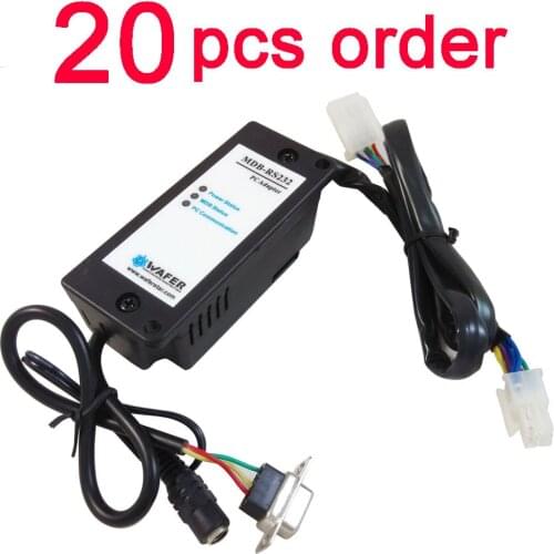 20 pcs Lot free shipping with DHL order MDB-RS232 adapter box to convert the MDB bill acceptor data to PC RS232