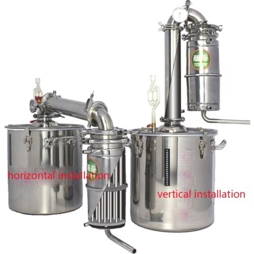Household 20L Wine Maker Processor Stainless Steel Wine Brewing Machine Alcohol Vodka Liquor Distiller Pot/ Boilers Equipment