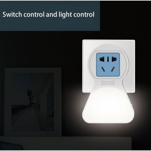 5W Mulifunction Night Light Socket LED Lamp Smart Light Control Sensor Bedroom Wall Plug Night USB Energy Saving Light Blubs