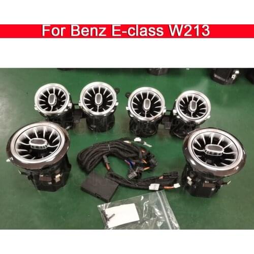 64-color For Mercedes-Benz E-class W213 Car Colors 3D Tweeter Air Vent Turbine decorative Ambient Light LED Ceiling Speeker