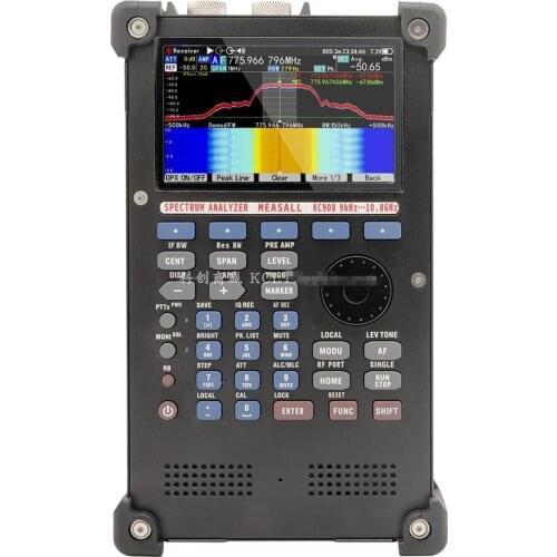 KC908 Real-time 6GHz/10.8 GHz/18.6GHz Spectrum Analyzer wide-band sweep receiver signal source RF multimeter field strength