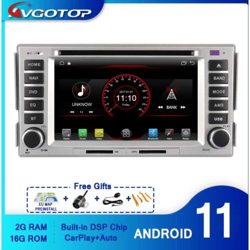 AVGOTOP Android 10 WINCE Car Radio DVD Player for HYUNDAI SANTA FE 2008-2010 2G 16G MP3 MP4 Bluetooth GPS Vehicle Multimedia