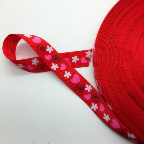 Free Shipping 5 Yards 3/4'' 20mm Wide Printed Grosgrain Ribbon Hair Bow/Christmas/wedding DIY Sewing ,#AD23